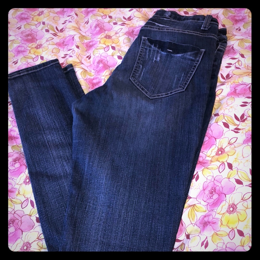 High waisted, skinny jeans